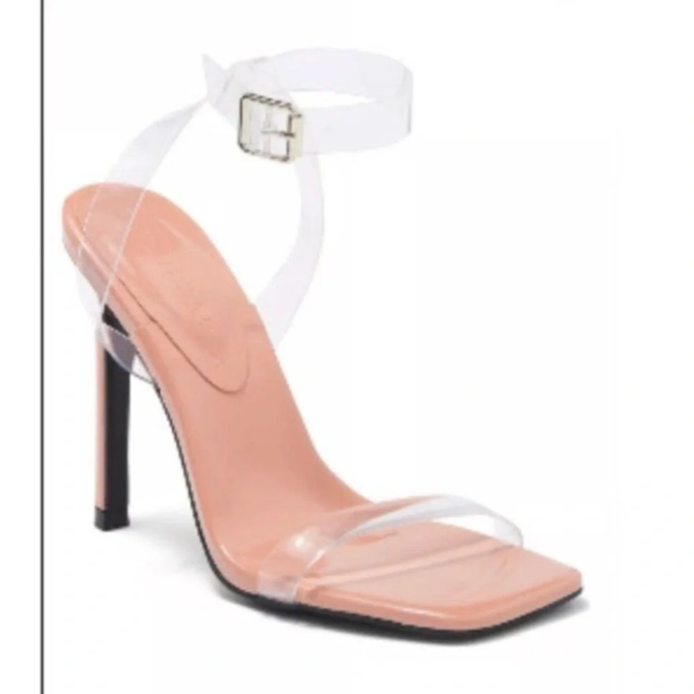 Wild Diva Shayala Stiletto Sandal Clear 9 NEW